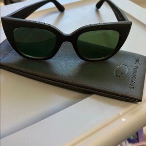 TOMS Cat-Eye Black Sunglasses